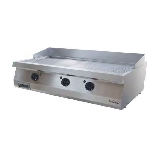 Жарочная поверхность Ozti OGE 12070 1/2 N гладкая + рифленая электро