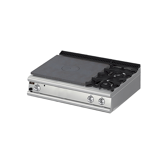 Плита со сплошной поверхностью газовая 700 серии Apach Chef Line LRSTG127R2DX