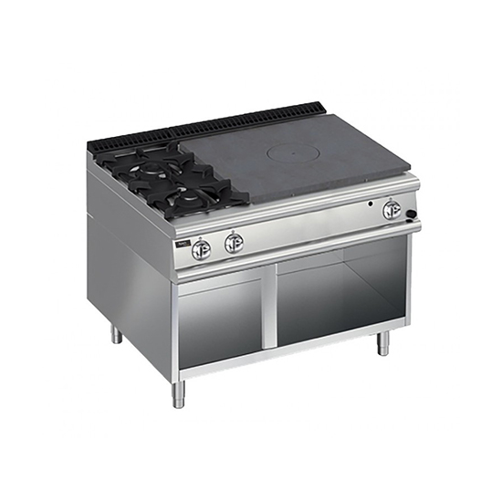 Плита со сплошной поверхностью газовая 700 серии Apach Chef Line LRSTG127R2SXOS