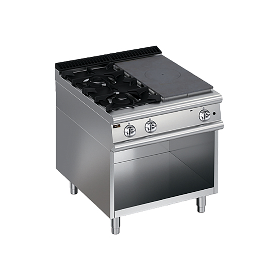 Плита со сплошной поверхностью газовая 700 серии Apach Chef Line LRSTG87R2SXOS