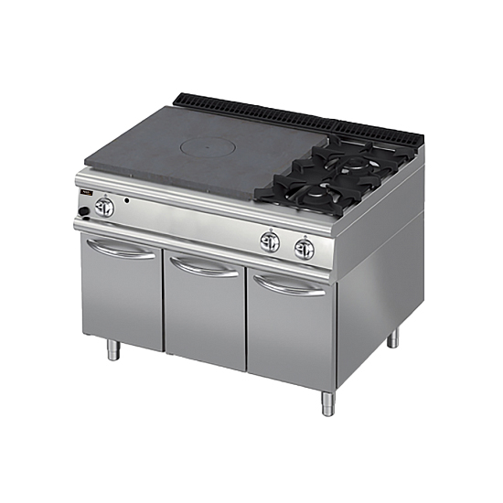 Плита со сплошной поверхностью газовая 700 серии Apach Chef Line LRSTG127R2DXCS