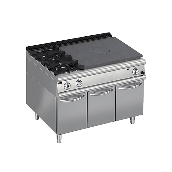 Плита со сплошной поверхностью газовая 700 серии Apach Chef Line LRSTG127R2SXCS