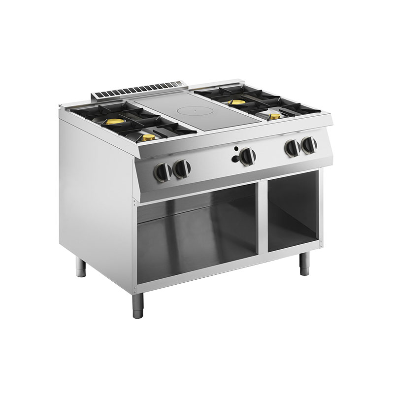 Плита со сплошной поверхностью газовая 700 серии Apach Chef Line SLRSTG127R4OS