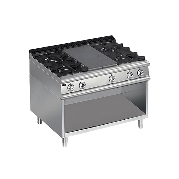 Плита со сплошной поверхностью газовая 900 серии Apach Chef Line LRSTG129R4OS