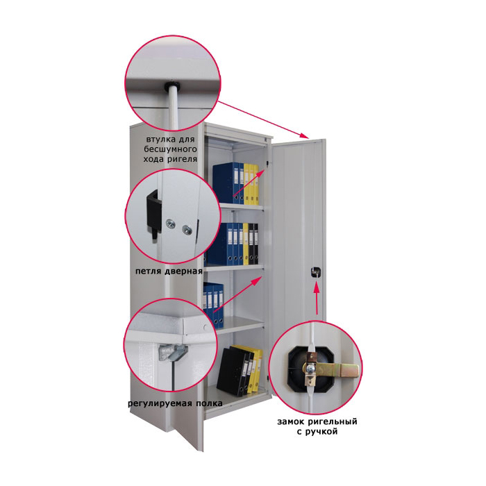 картинка Металлический шкаф архивный ALR-1896 960x450x1850