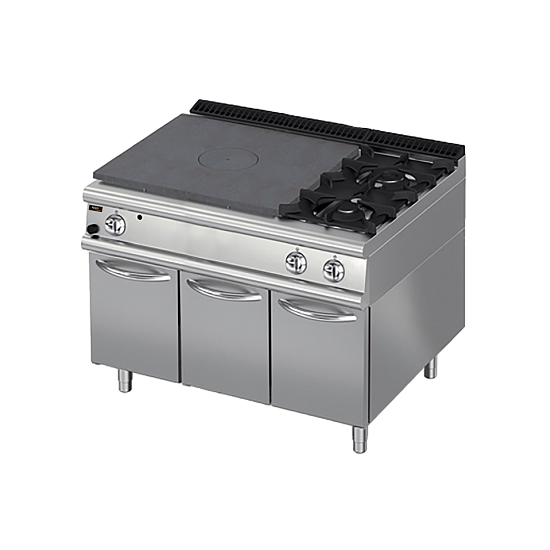 Плита со сплошной поверхностью газовая 900 серии Apach Chef Line LRSTG129R2DXCS