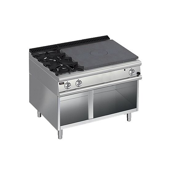 Плита со сплошной поверхностью газовая 900 серии Apach Chef Line LRSTG129R2SXOS