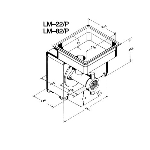 Мясорубка KT LM-82/P Unger