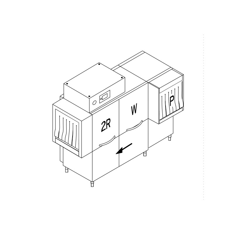 картинка Машина посудомоечная конвейерная DIHR RX 296 LC