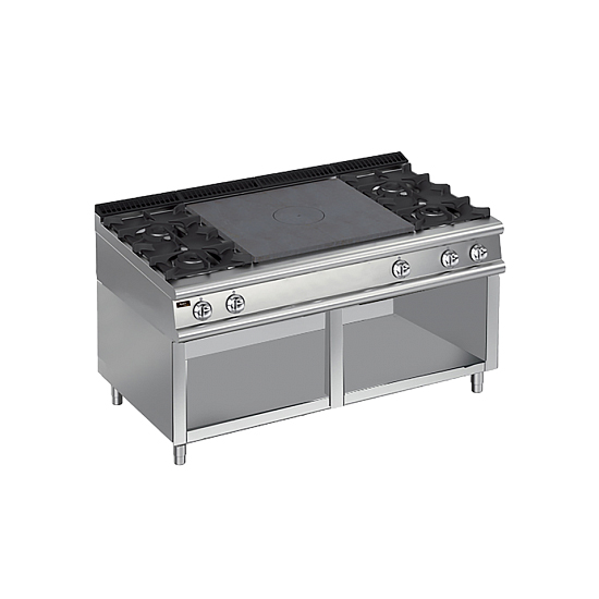 Плита со сплошной поверхностью газовая 700 серии Apach Chef Line LRSTG167R4OS