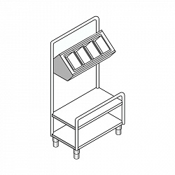 картинка Прилавок для подносов и приборов EMAINOX 8PVP7 8045211