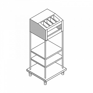 картинка Прилавок для подносов и приборов EMAINOX 8PPV7 8045066